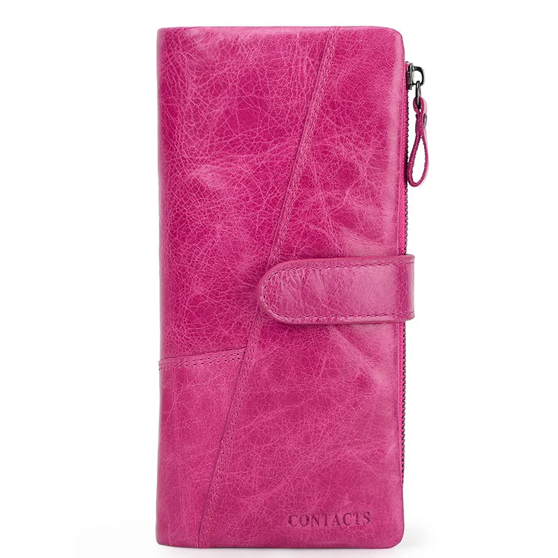 Portefeuille Femme Grand Format Multi-Compartiments