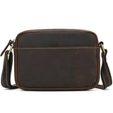 Sacoche à Bandoulière Vintage en Cuir pour Homme