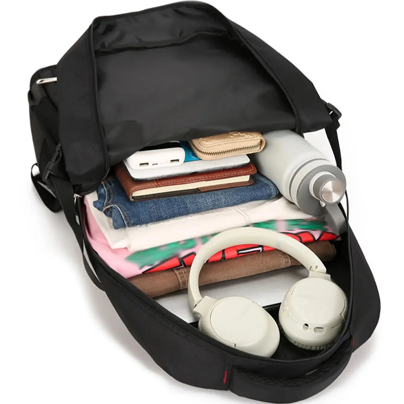 Sac de Voyage et Randonnée Multipoches en Toile Décontracté