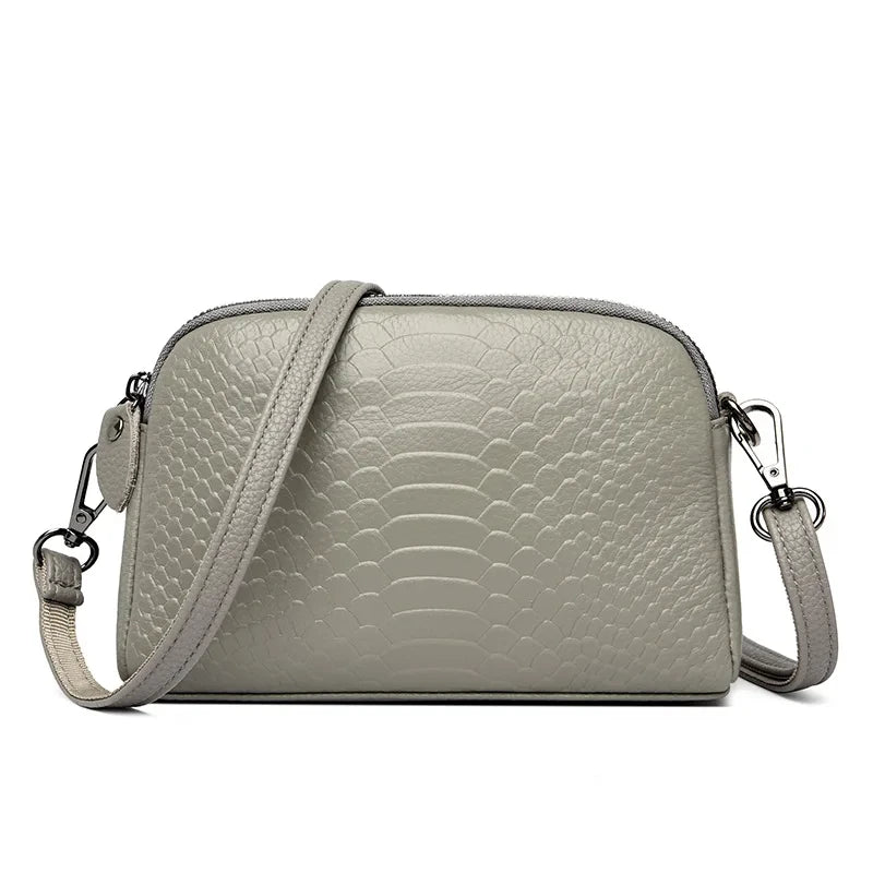 Sac Bandoulière à Main de Luxe en Cuir à Motif Croco