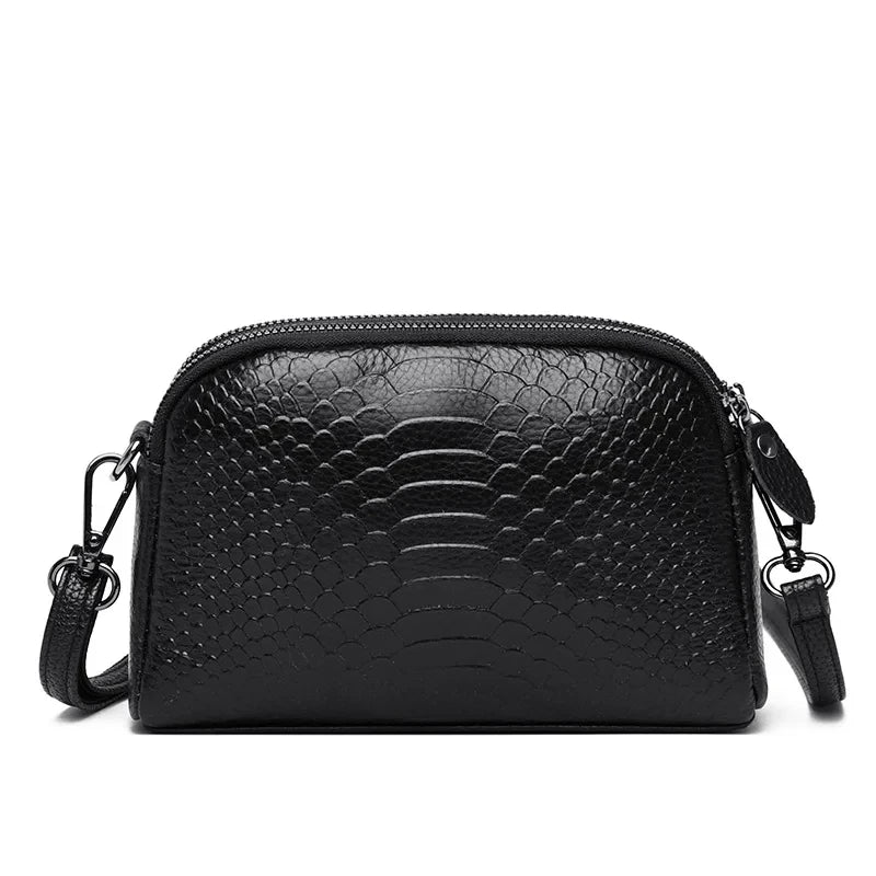 Sac Bandoulière à Main de Luxe en Cuir à Motif Croco