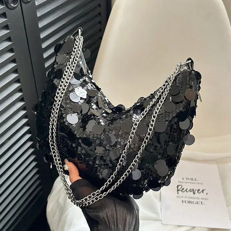 Sac Soiré Mode Sequins Effet Luxe