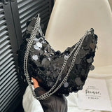 Sac Soiré Mode Sequins Effet Luxe