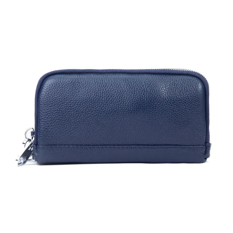 Portefeuille en Cuir Long de Grande Capacité pour Femme