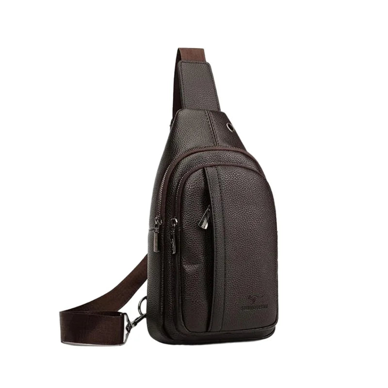 Sacoche de Poitrine en Cuir pour Homme