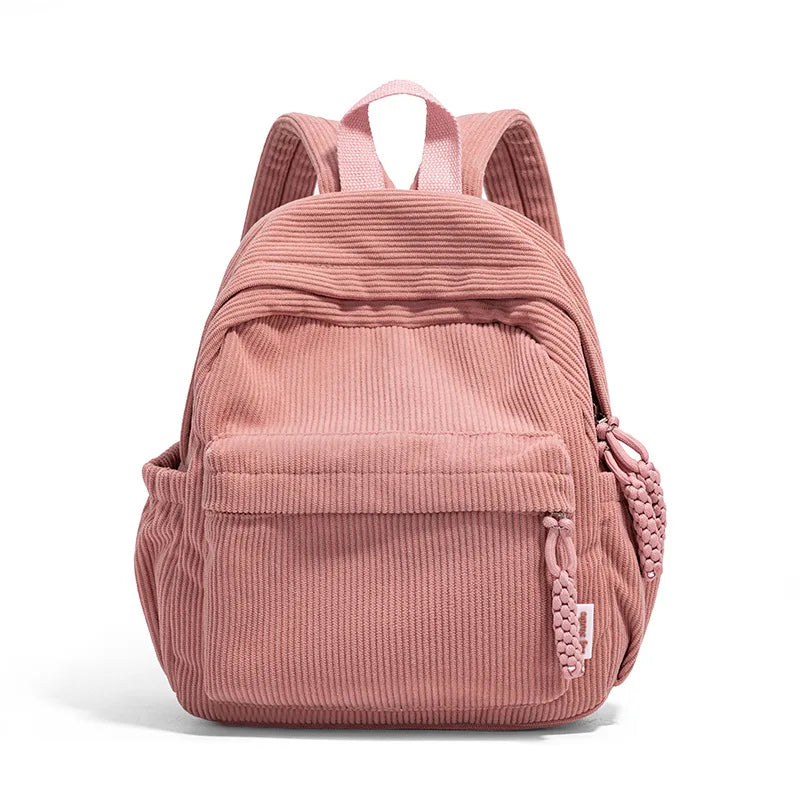 Sac À Dos Femme En Velours Côtelé Tendance