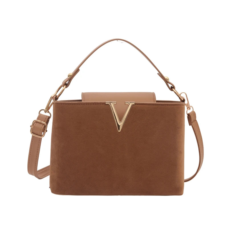 Mini Sac À Main En Daim Avec Bandoulière