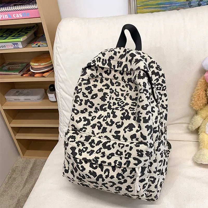 Sac À Dos Léopard Style Urbain