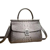 Sac Bandoulière Chic en Cuir Croco pour Femme