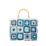 Sac Bandoulière Décontracté Fourre-tout Tressé au Crochet
