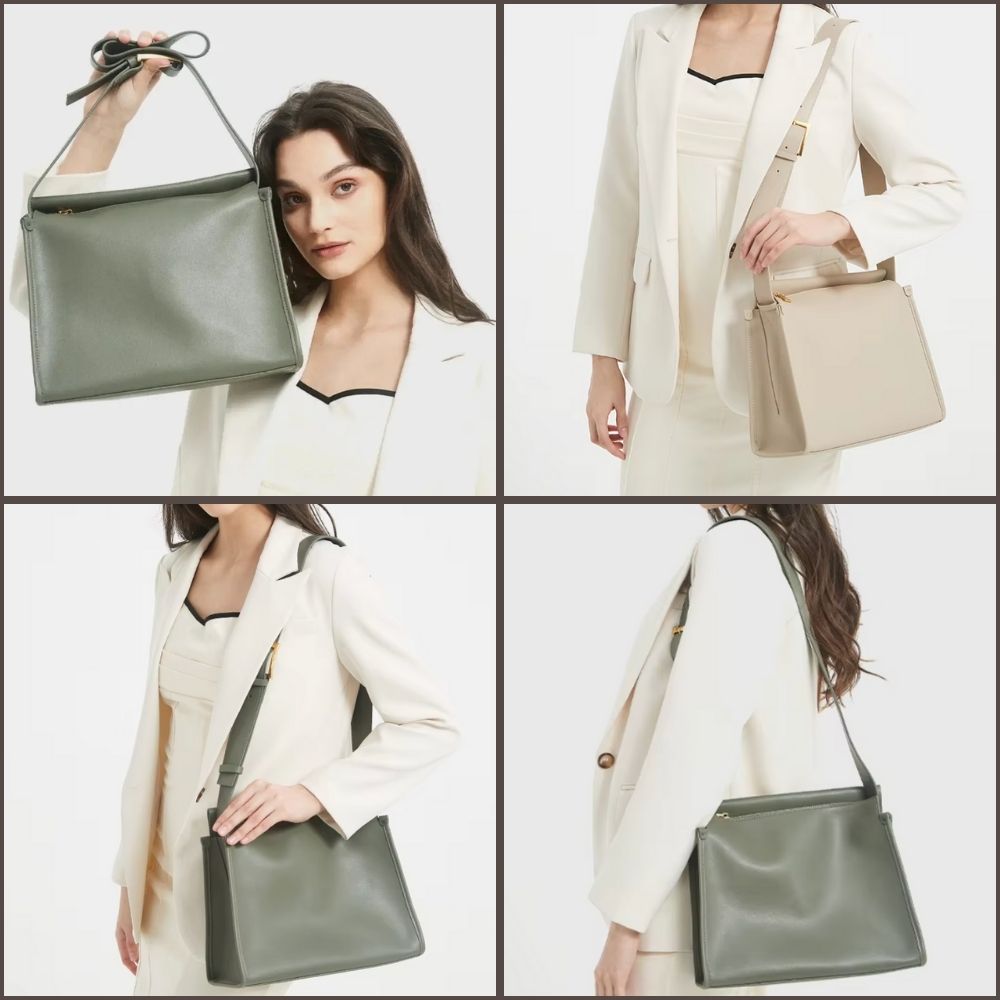 Sac Bandoulière Messager Chic en Cuir Souple