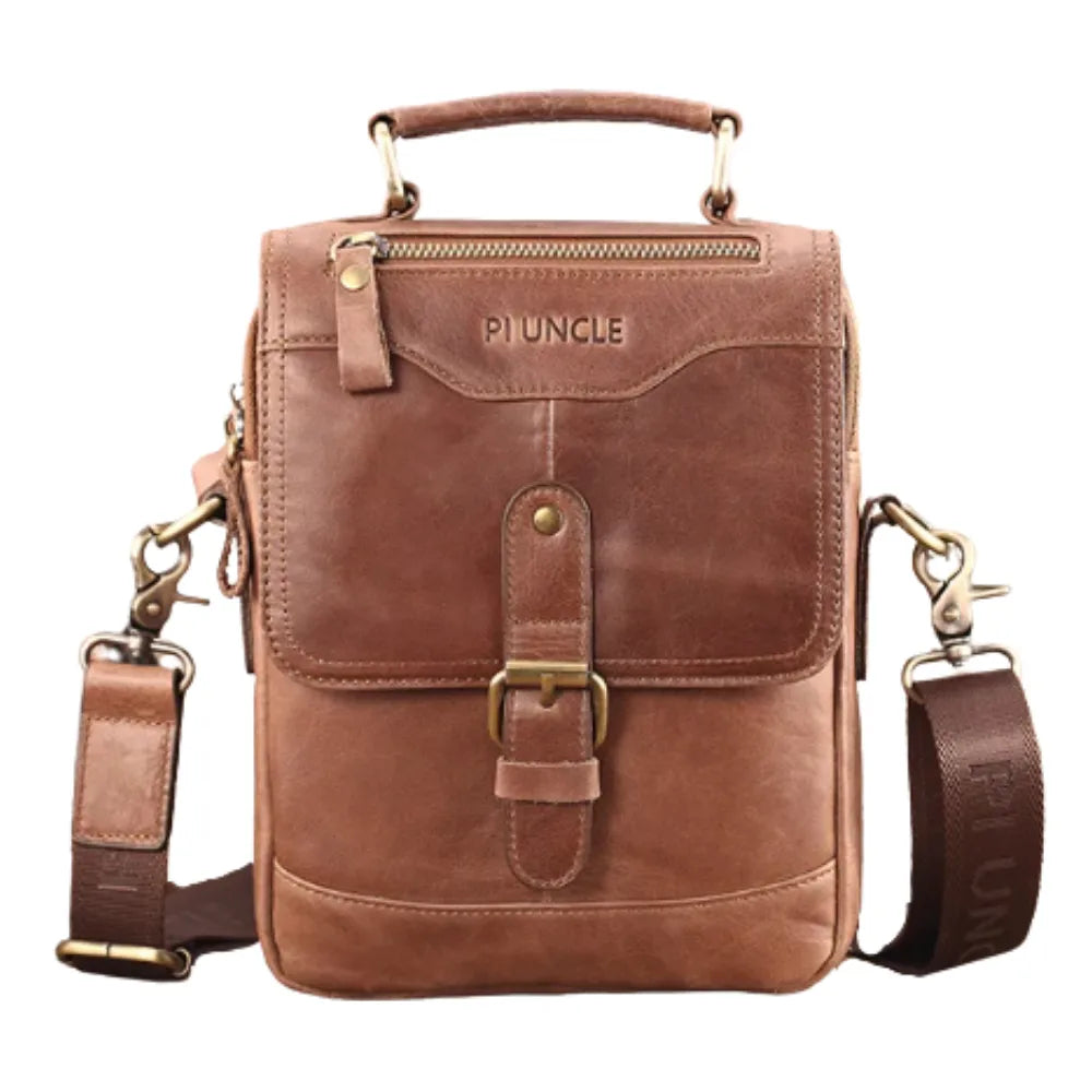 Sac Bandoulière Business avec Poignée en Cuir pour Homme