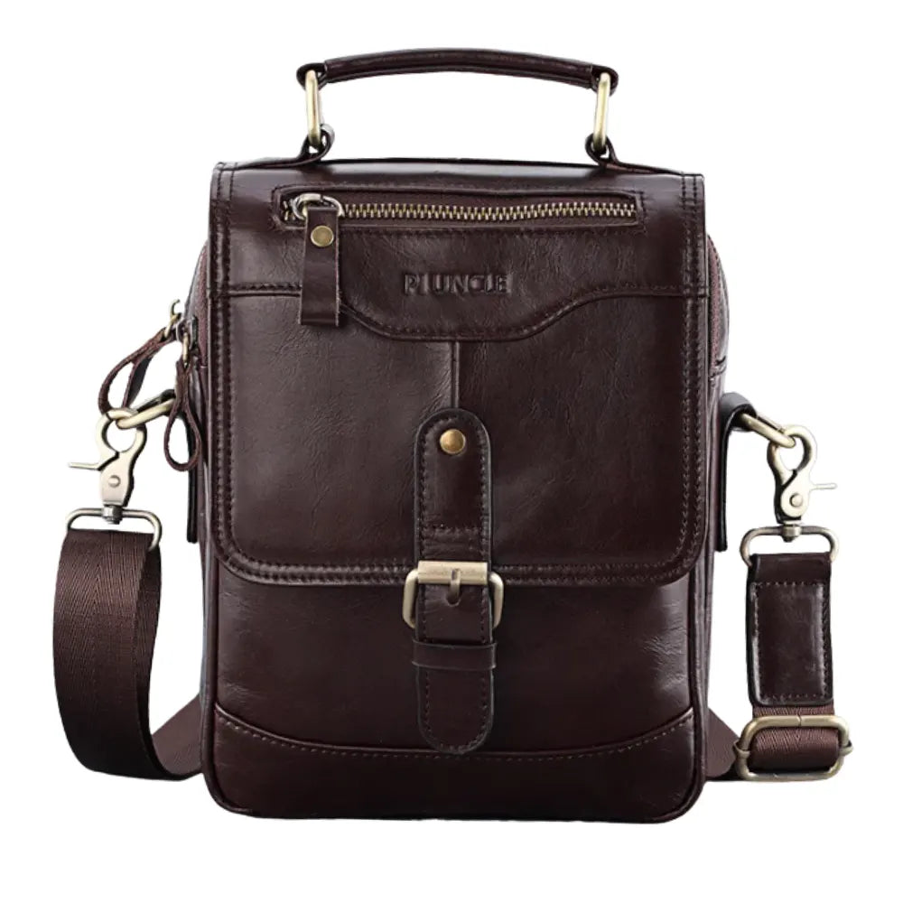 Sac Bandoulière Business avec Poignée en Cuir pour Homme