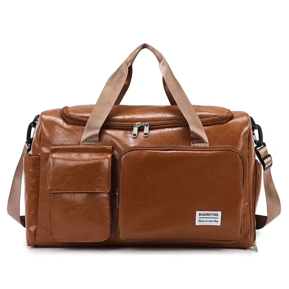 Sac de Voyage à Bagages Rétro & Vintage en Cuir