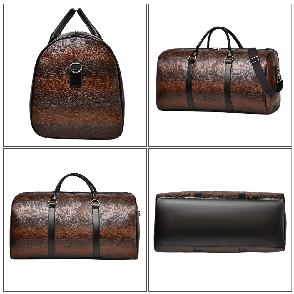 Sac de Voyage à Main Fourre-tout Chic en Cuir