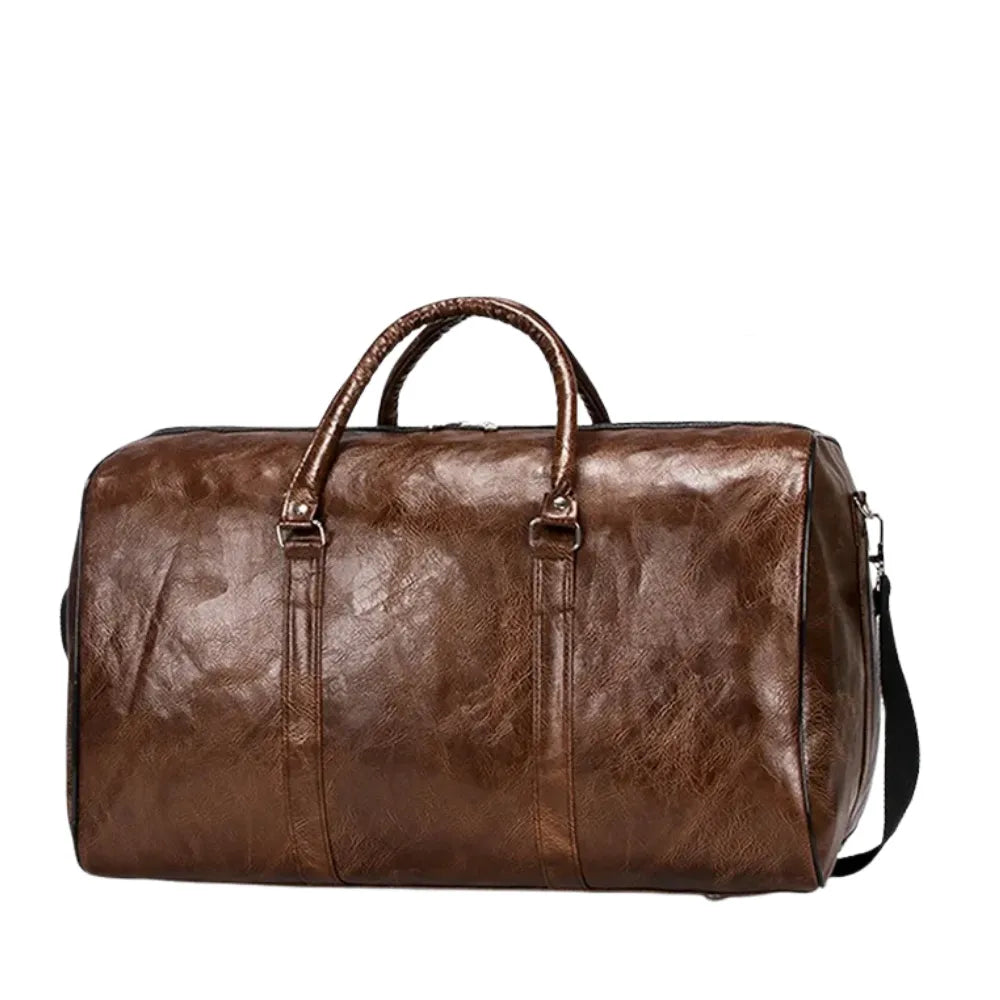 Sac de Voyage Homme en Cuir Léger à Grand Compartiment