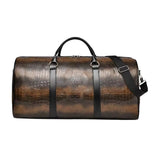 Sac de Voyage à Main en Cuir à Motif Crocodile Femme