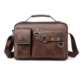 Sac Bandoulière Business avec Poignée en Cuir pour Homme
