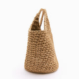 Sac Bandoulière à Main Simple en Paille pour Plage