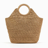 Sac Bandoulière à Main Simple en Paille pour Plage