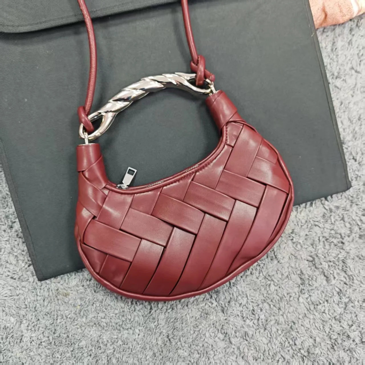 Sac À Main Tressé Motif Entrelac