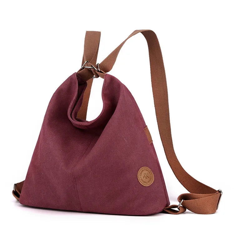 Sac Bandoulière à Dos Vintage avec Cordon en Toile