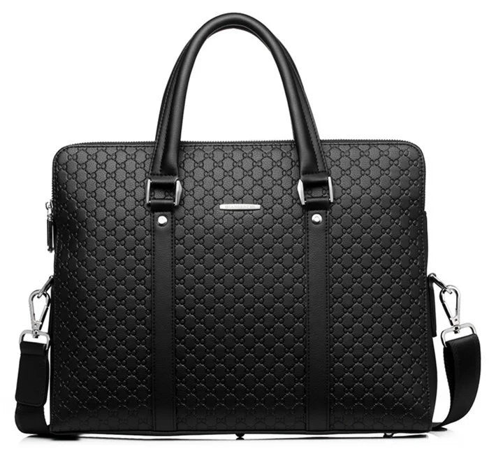 Sac Ordinateur Portable de 14 Pouces en Cuir pour Homme