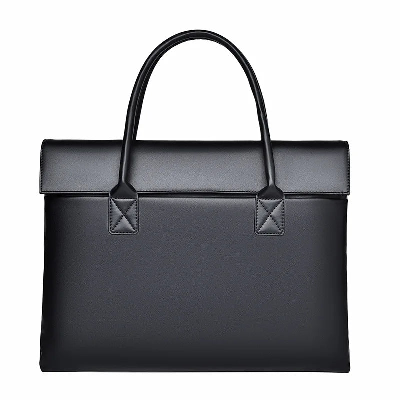 Sac Ordinateur à Main Chic en Cuir Femme