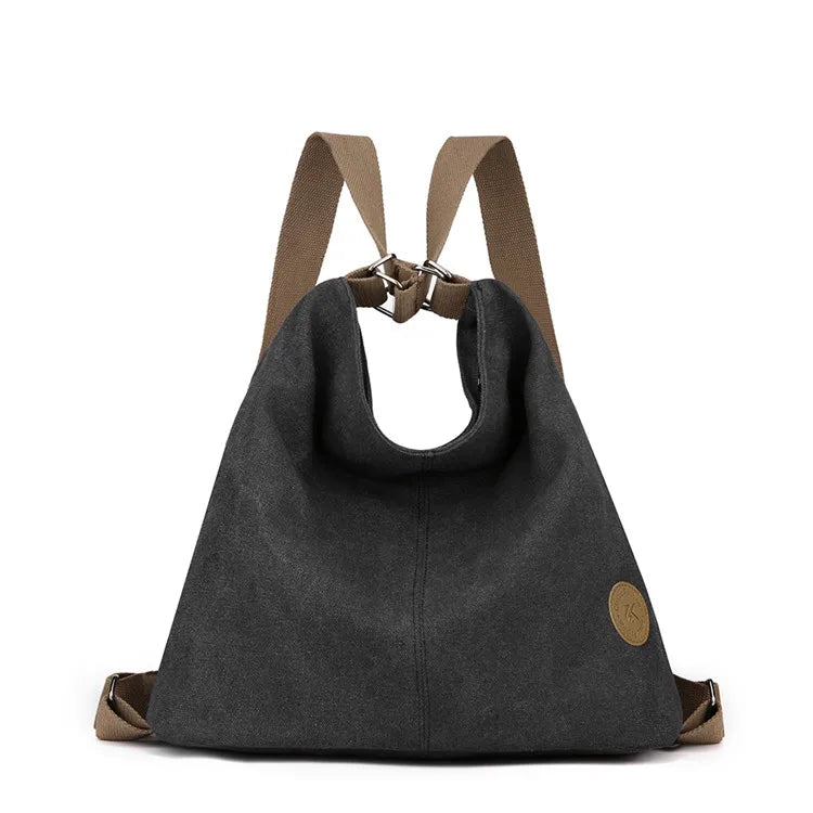 Sac Bandoulière à Dos Vintage avec Cordon en Toile
