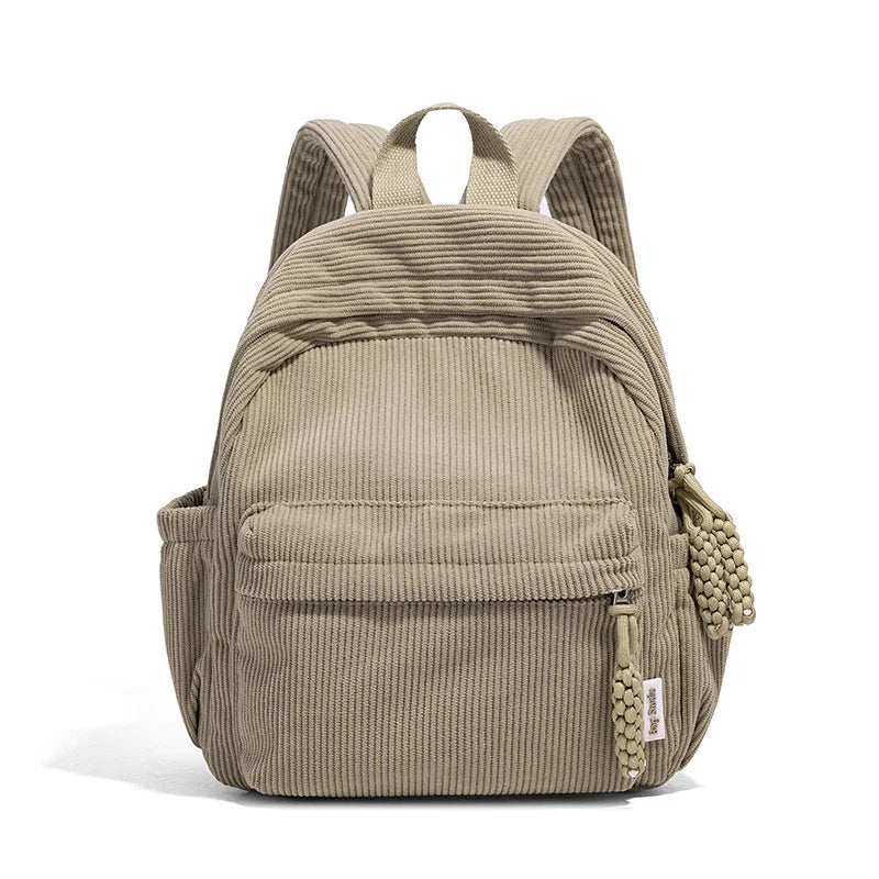 Sac À Dos Femme En Velours Côtelé Tendance
