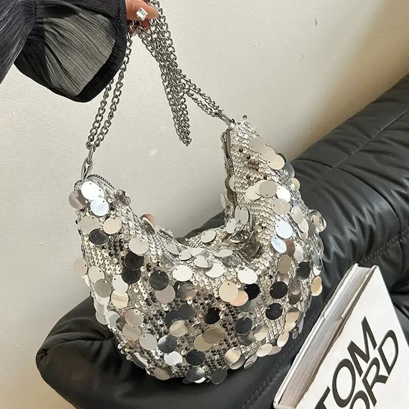 Sac Soiré Mode Sequins Effet Luxe