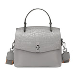 Sac Bandoulière Chic en Cuir Croco pour Femme