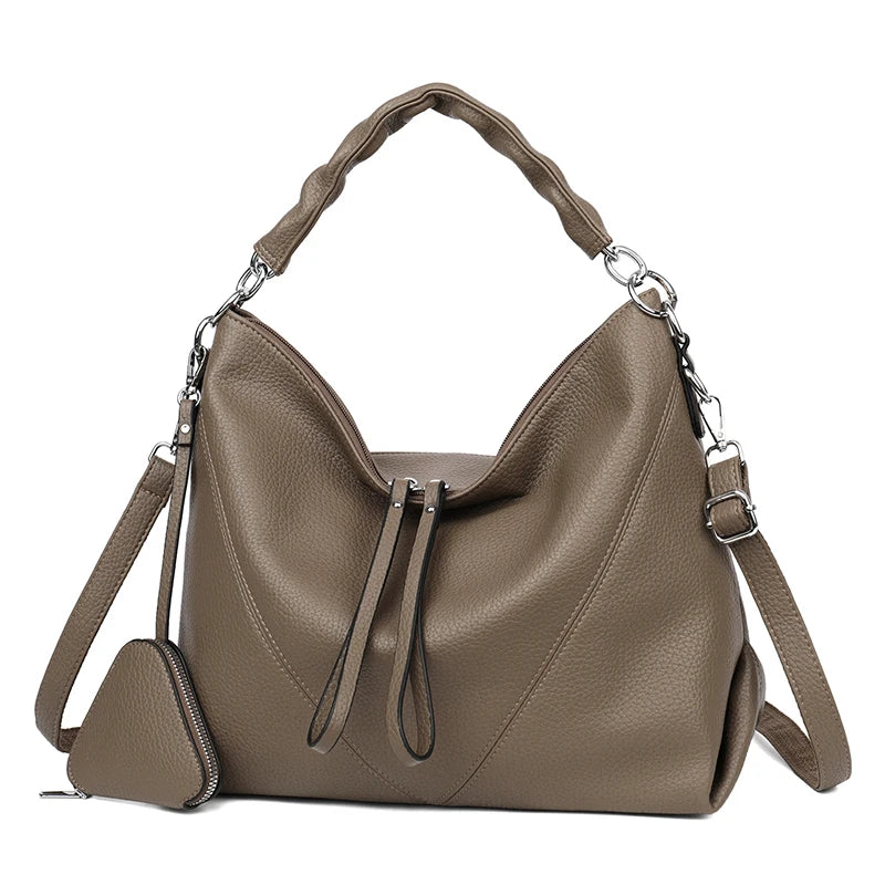 Sac Cabas en Cuir à Portés Epaule Fonctionnel