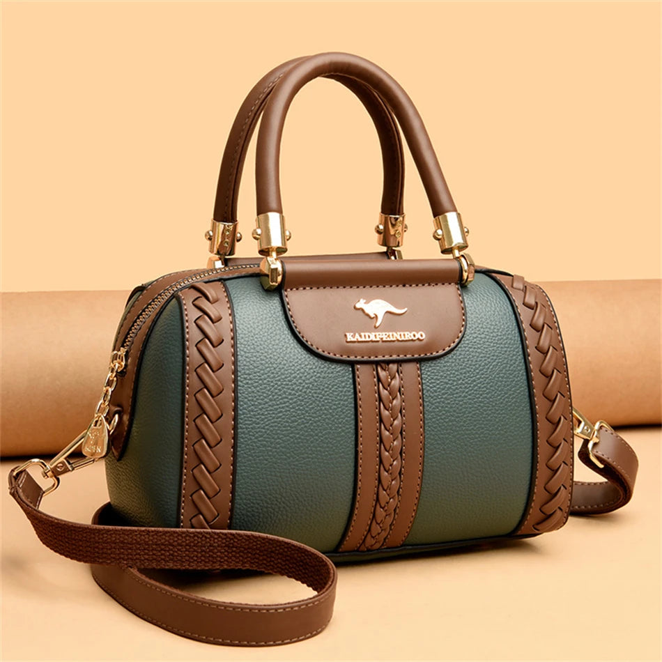Sac à Main en Cuir avec Bandoulière