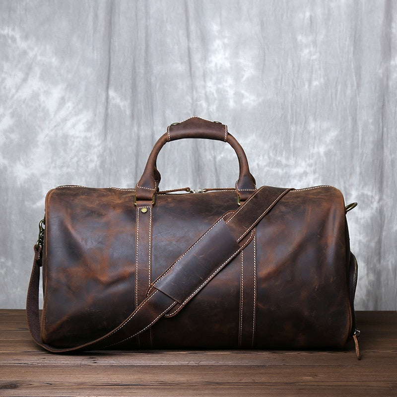 Sac De Poitrine Homme En Cuir Véritable Novatech - Sac Bandoulière Rétro Vintage Pour Voyage, Travail Et Affaires (Noir)