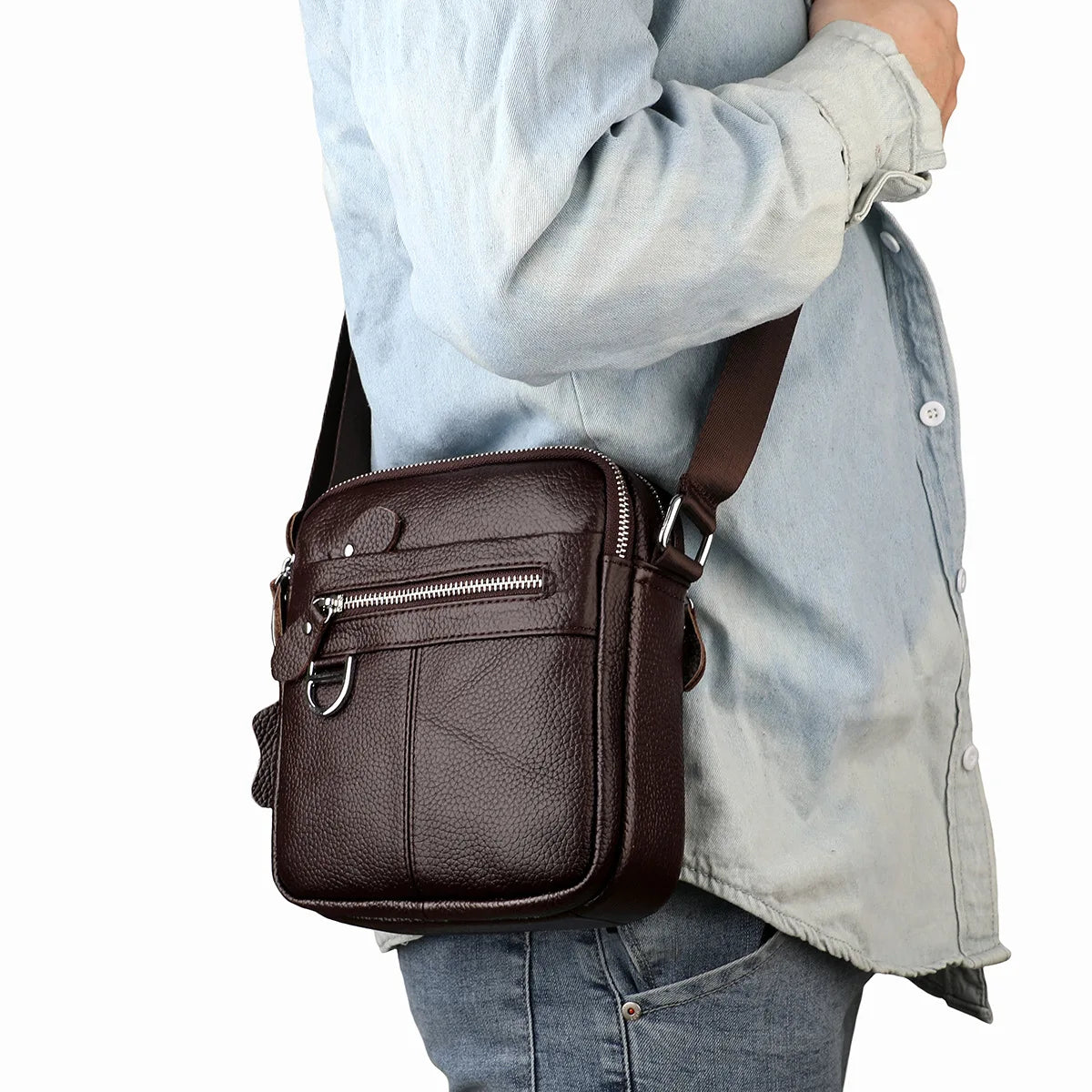 Sac Bandoulière à Petit Format Elégant pour Homme