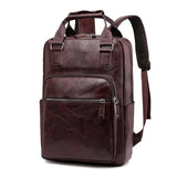 Sac à Dos Style Rétro de Luxe en Cuir Décontracté pour Homme