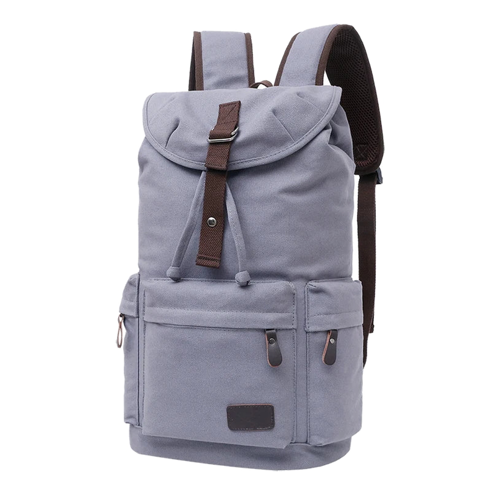 Sac à dos gris sans arrière-plan