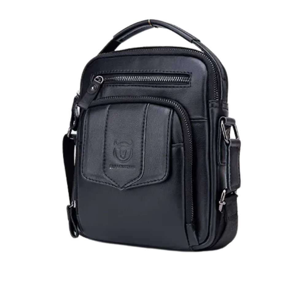 Sac Bandoulière Business avec Poignée en Cuir pour Homme