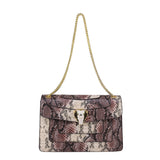 Sacoche Bandoulière Chic en Cuir à Motif Serpent Femme