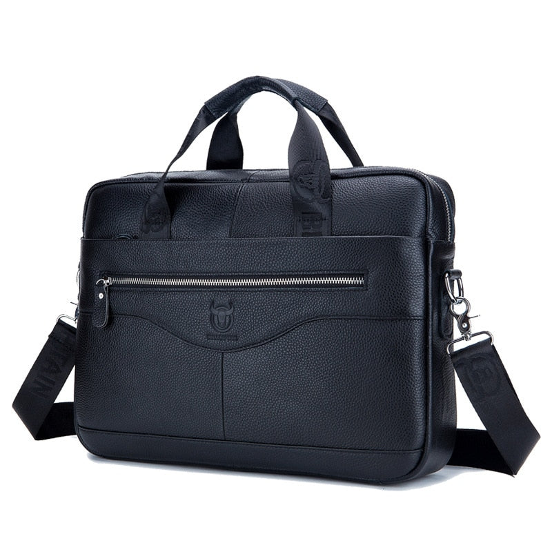 Porte Document Ordinateur à Main en Cuir pour Homme