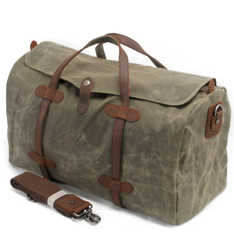 Sac de Voyage de Grande Capacité Vintage en Toile Femme